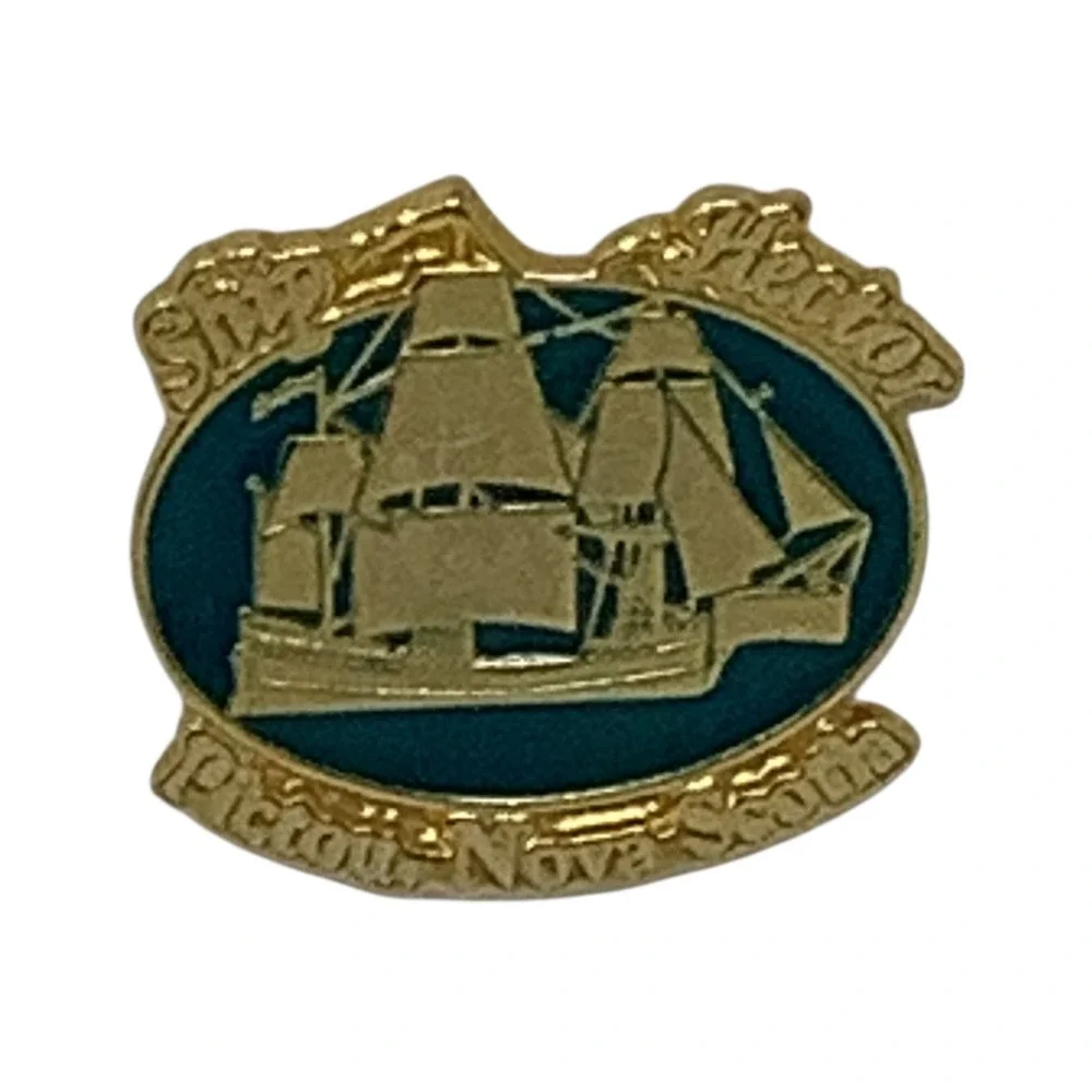 Ship Hector Pictou Nova Scotia Lapel Pin Nautical Souvenir Travel